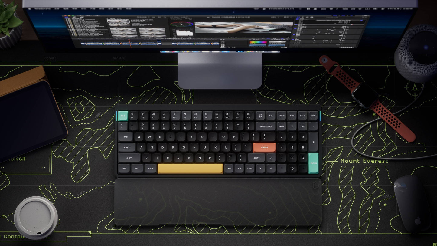 Clavier Nuphy Air96 V2 - Basalt Black - Aloe Switches