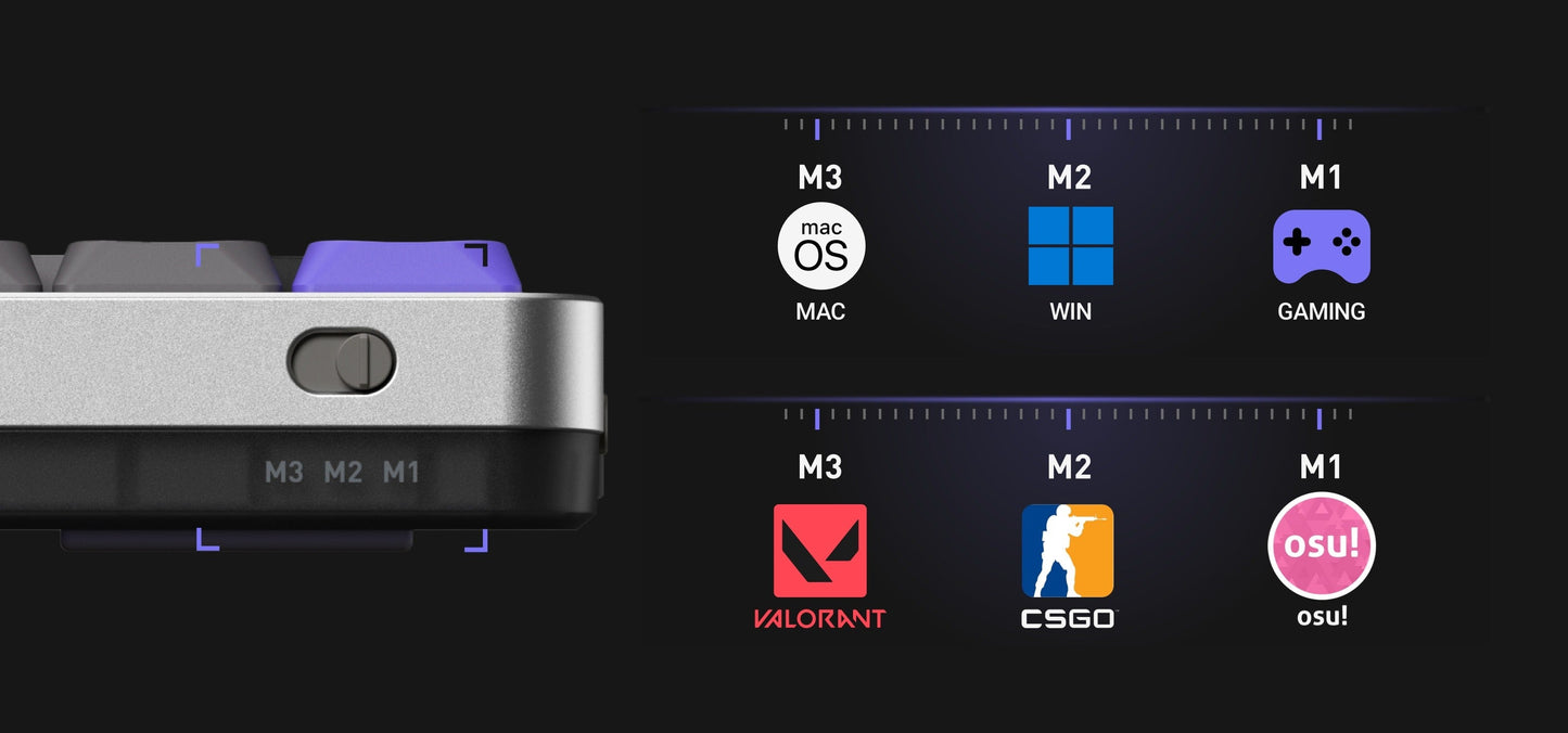 Clavier Nuphy Air60 Hall Effect - Low Profil