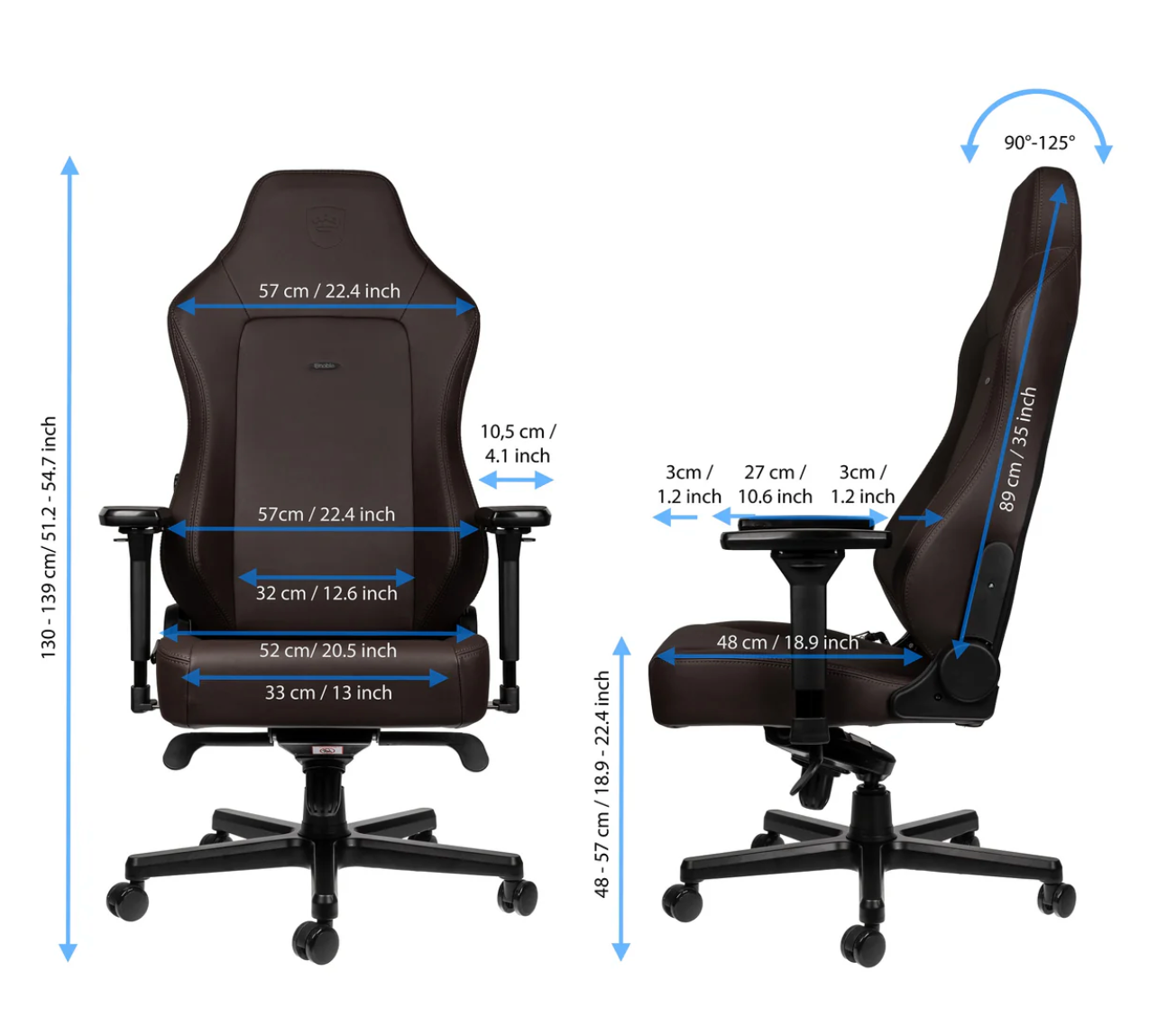 Chaise de jeu HERO - Édition Java - Similicuir vegan