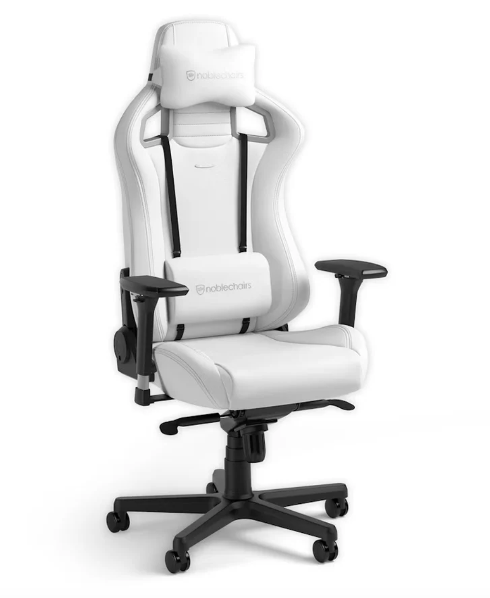 Chaise de jeu EPIC - Édition blanche - Similicuir vegan