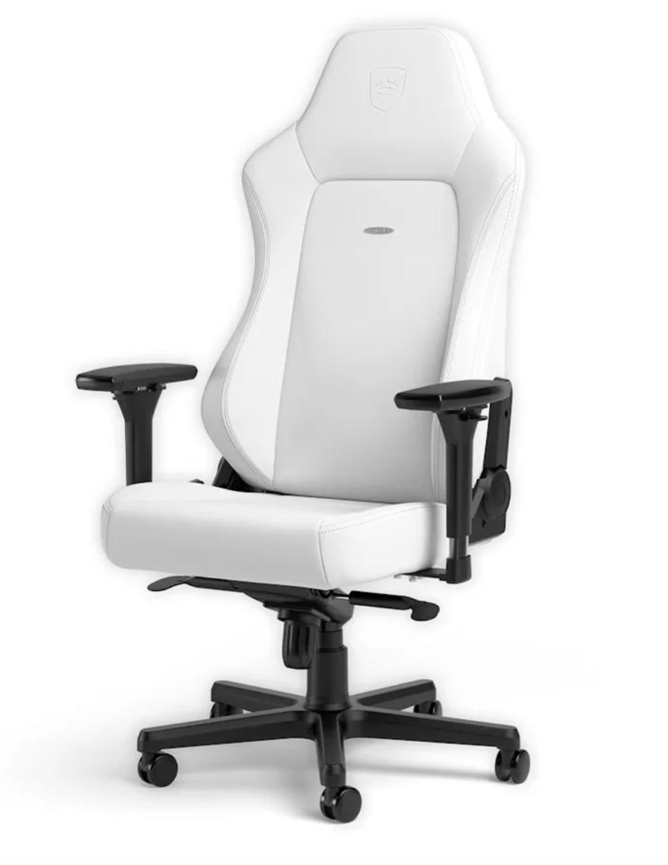 Chaise de jeu HERO - Édition blanche - Similicuir vegan